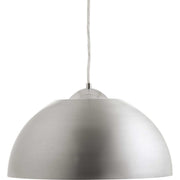 Dome LED Pendant in Satin Aluminum