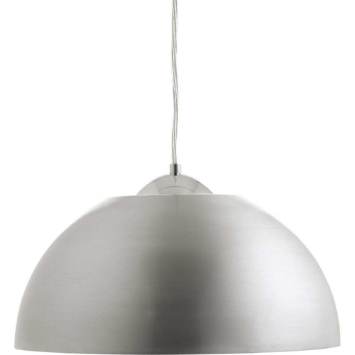 Dome LED Pendant in Satin Aluminum