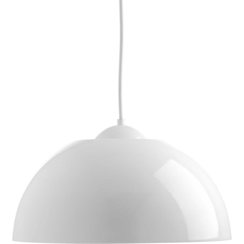 Dome LED Pendant in White