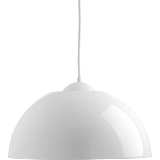 Dome Led LED Pendant in White