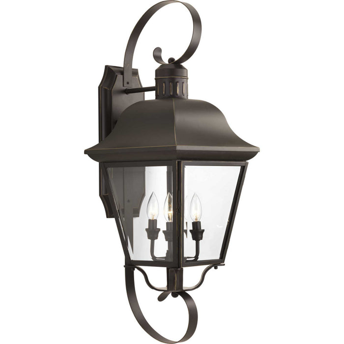 Andover Four Light Wall Lantern in Antique Bronze