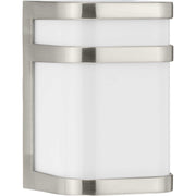 Valera LED Small Outdoor Wall Sconce in Brushed Nickel