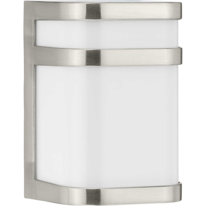 Valera LED Small Outdoor Wall Sconce in Brushed Nickel