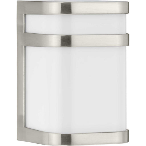 Valera LED Small Outdoor Wall Sconce in Brushed Nickel
