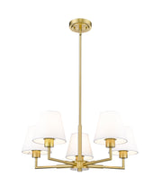 Leila 5 Light 26" Chandelier in Luxe Gold