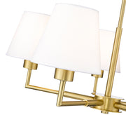 Leila 5 Light 26" Chandelier in Luxe Gold