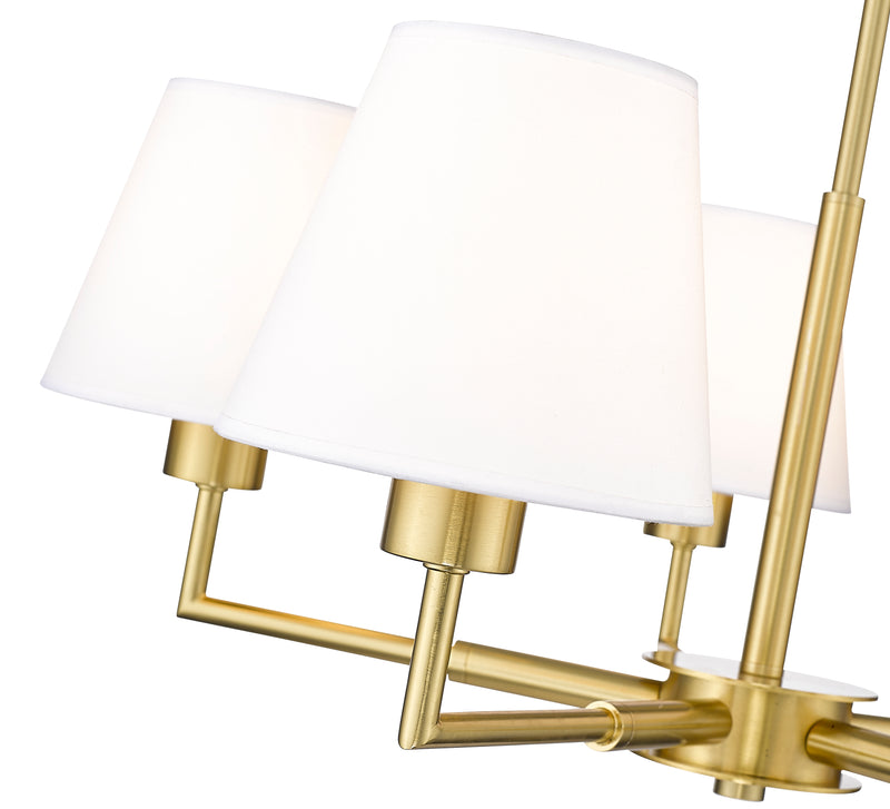 Leila 5 Light 26" Chandelier in Luxe Gold