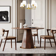 Leila 5 Light 26" Chandelier in Luxe Gold in a room setting