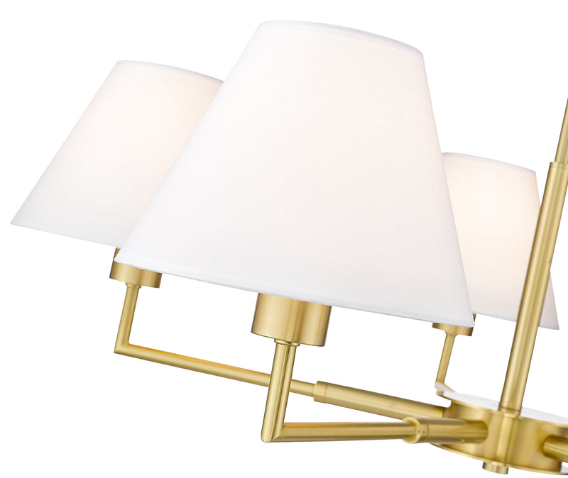 Leila 5 Light 34" Chandelier in Luxe Gold