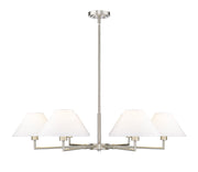 Leila 6 Light 44" Chandelier in Brushed Nickel