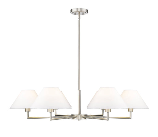 Leila 6 Light 44" Chandelier in Brushed Nickel