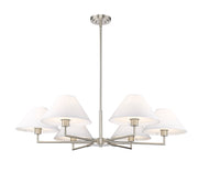 Leila 6 Light 44" Chandelier in Brushed Nickel