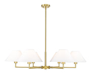 Leila 6 Light 44" Chandelier in Luxe Gold