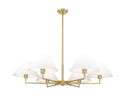 Leila 6 Light 44" Chandelier in Luxe Gold