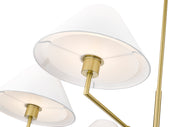 Leila 6 Light 44" Chandelier in Luxe Gold