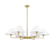 Leila 6 Light 44" Chandelier in Luxe Gold