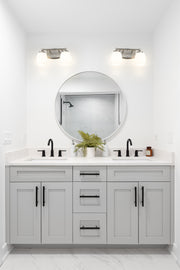 Kendrick 2 Light 14.5" Vanity in Brushed Nickel in a room setting