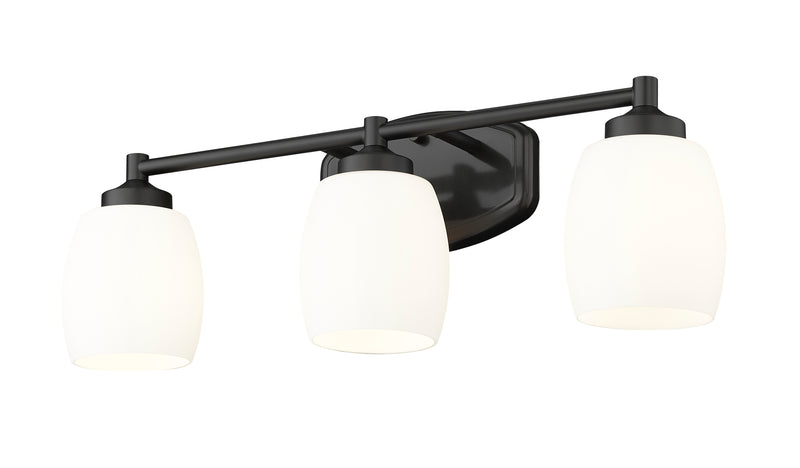 Kendrick 3 Light 23" Vanity in Matte Black