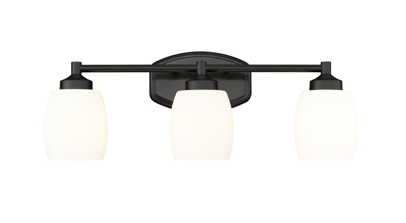 Kendrick 3 Light 23" Vanity in Matte Black