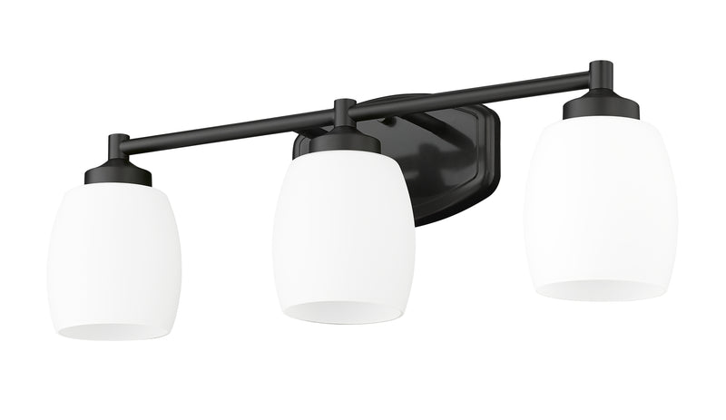Kendrick 3 Light 23" Vanity in Matte Black