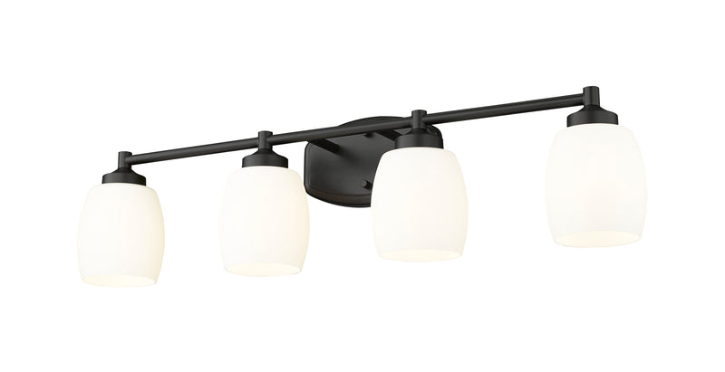 Kendrick 4 Light 31.25" Vanity in Matte Black