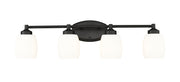 Kendrick 4 Light 31.25" Vanity in Matte Black