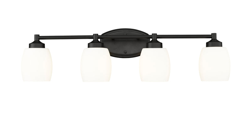 Kendrick 4 Light 31.25" Vanity in Matte Black