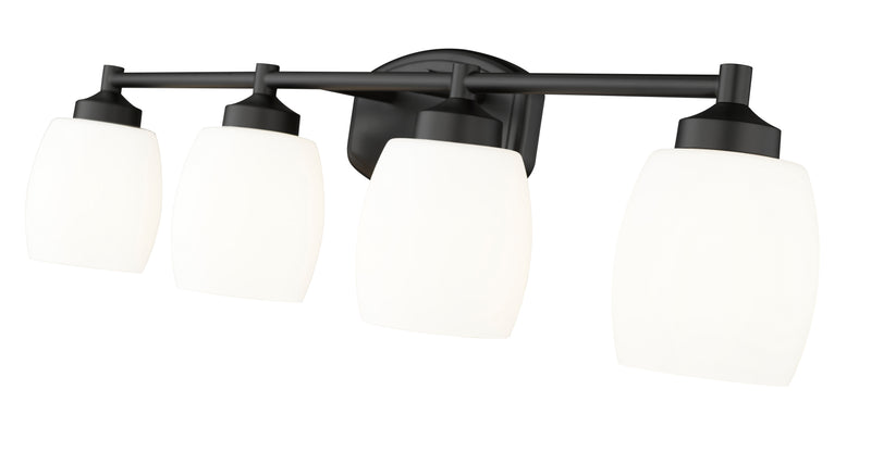 Kendrick 4 Light 31.25" Vanity in Matte Black