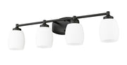 Kendrick 4 Light 31.25" Vanity in Matte Black
