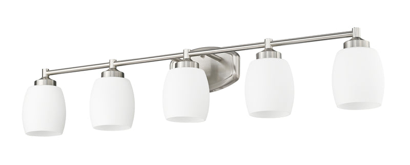 Kendrick 5 Light 39.25" Vanity in Brushed Nickel