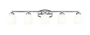 Kendrick 5 Light 39.25" Vanity in Chrome