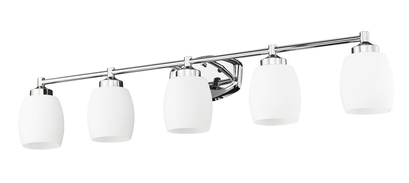 Kendrick 5 Light 39.25" Vanity in Chrome