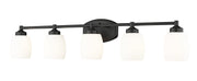 Kendrick 5 Light 39.25" Vanity in Matte Black