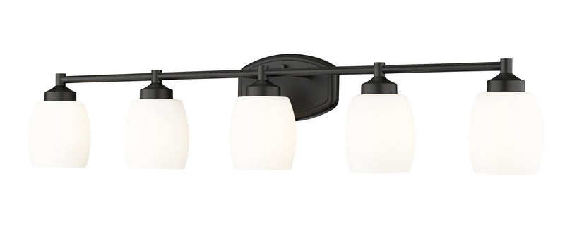 Kendrick 5 Light 39.25" Vanity in Matte Black