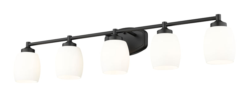 Kendrick 5 Light 39.25" Vanity in Matte Black