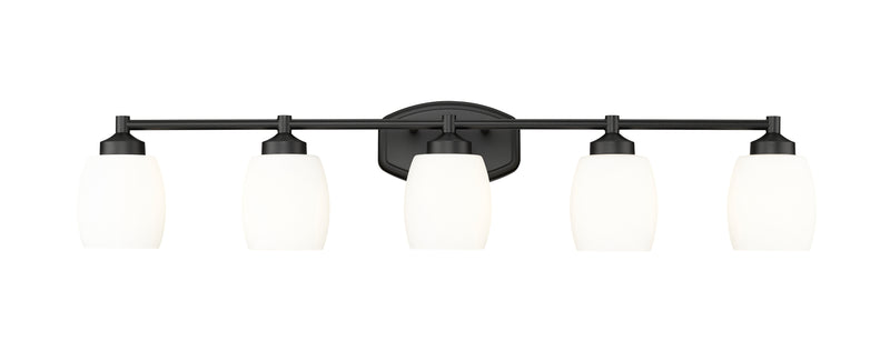 Kendrick 5 Light 39.25" Vanity in Matte Black