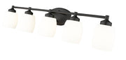 Kendrick 5 Light 39.25" Vanity in Matte Black
