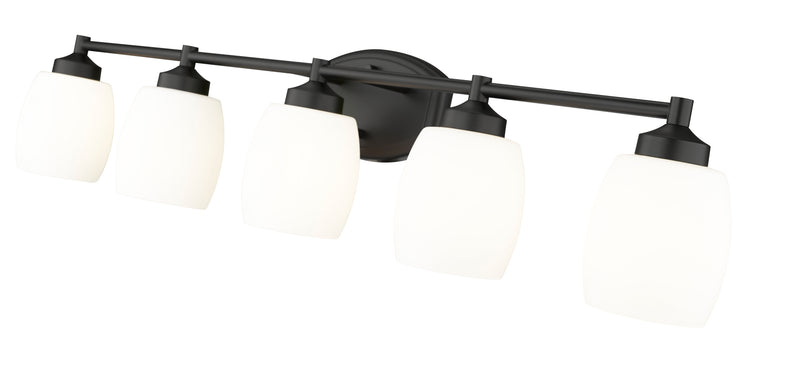 Kendrick 5 Light 39.25" Vanity in Matte Black