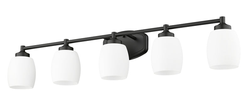 Kendrick 5 Light 39.25" Vanity in Matte Black