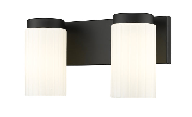 Burk 2 Light 13.75" Vanity in Matte Black