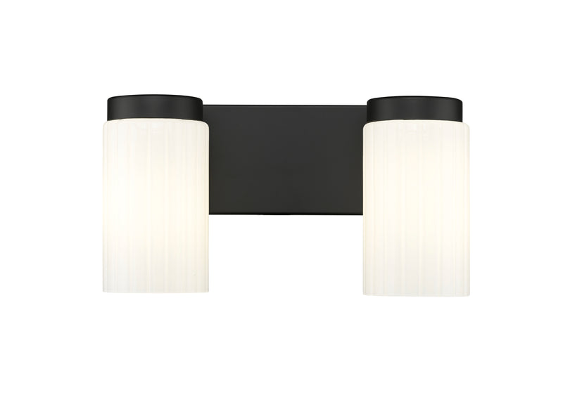 Burk 2 Light 13.75" Vanity in Matte Black