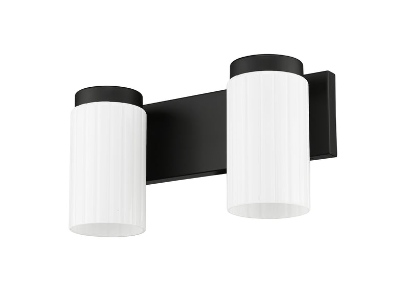 Burk 2 Light 13.75" Vanity in Matte Black