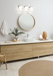 Burk 3 Light 22.5" Vanity in Chrome in a room setting