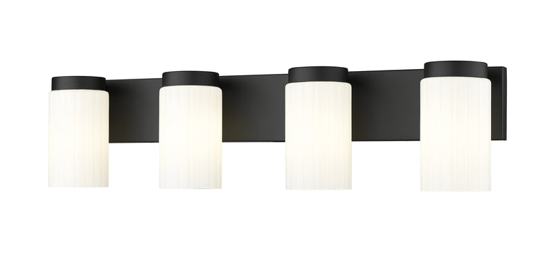 Burk 4 Light 30" Vanity in Matte Black