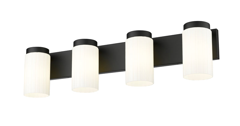 Burk 4 Light 30" Vanity in Matte Black
