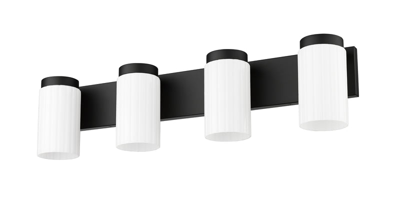 Burk 4 Light 30" Vanity in Matte Black