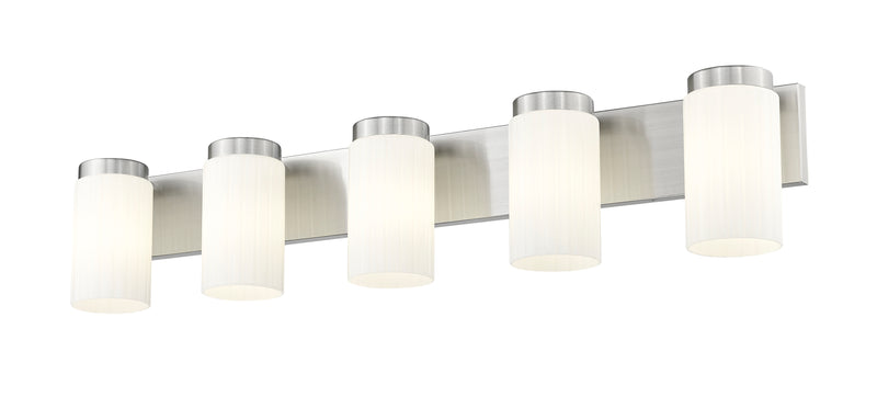 Burk 5 Light 38" Vanity in Brushed Nickel