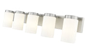 Burk 5 Light 38" Vanity in Brushed Nickel