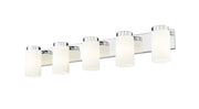 Burk 5 Light 38" Vanity in Chrome
