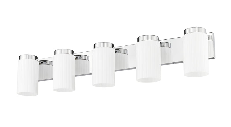 Burk 5 Light 38" Vanity in Chrome